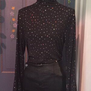 Sheer, sparkly top